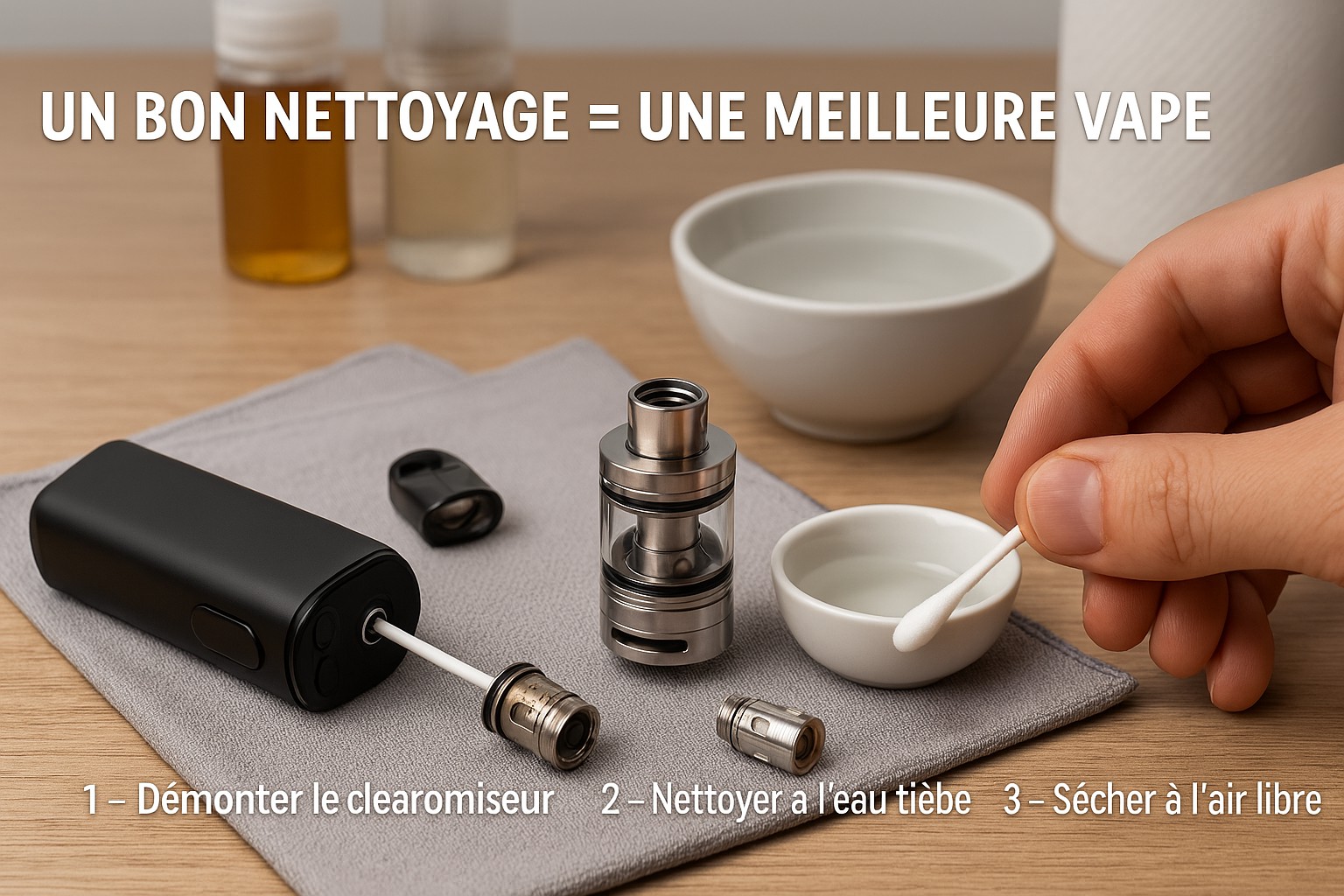 comment bien nettoyer sa cigarette électronique