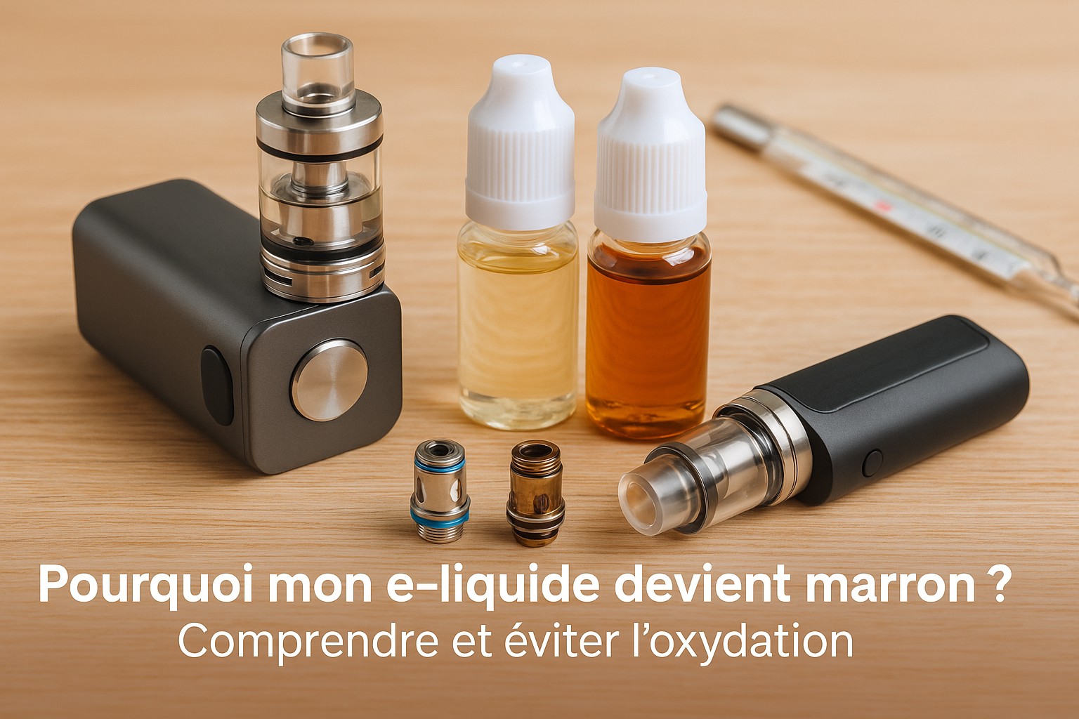 pourquoi mon e liquide devient marron