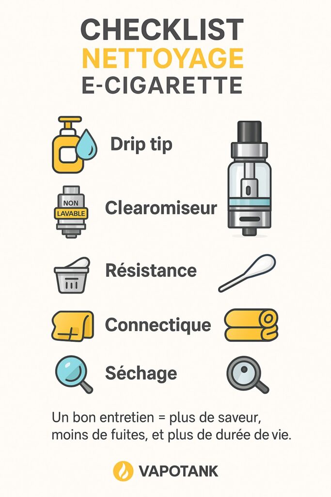 comment entretenir sa cigarette électronique