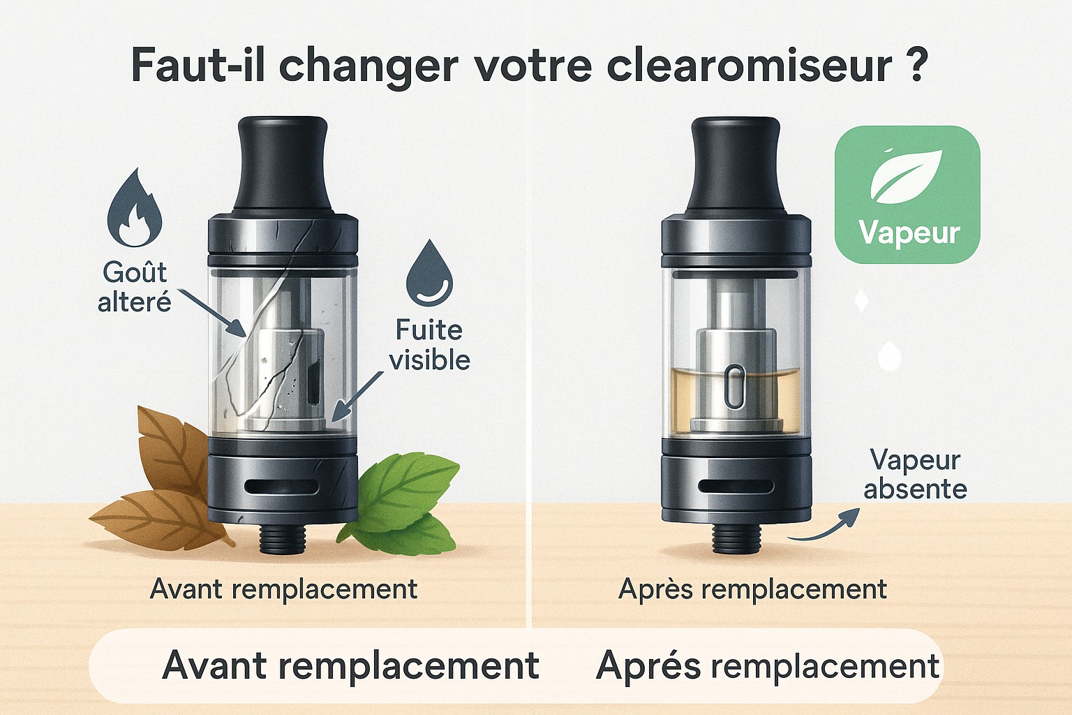 quand faut il changer son clearomiseur
