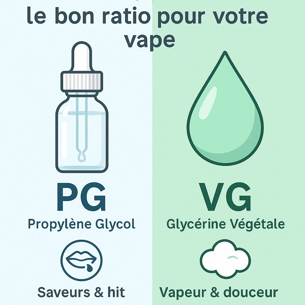 quel est le meilleur ratio pgvg pour votre e liquide