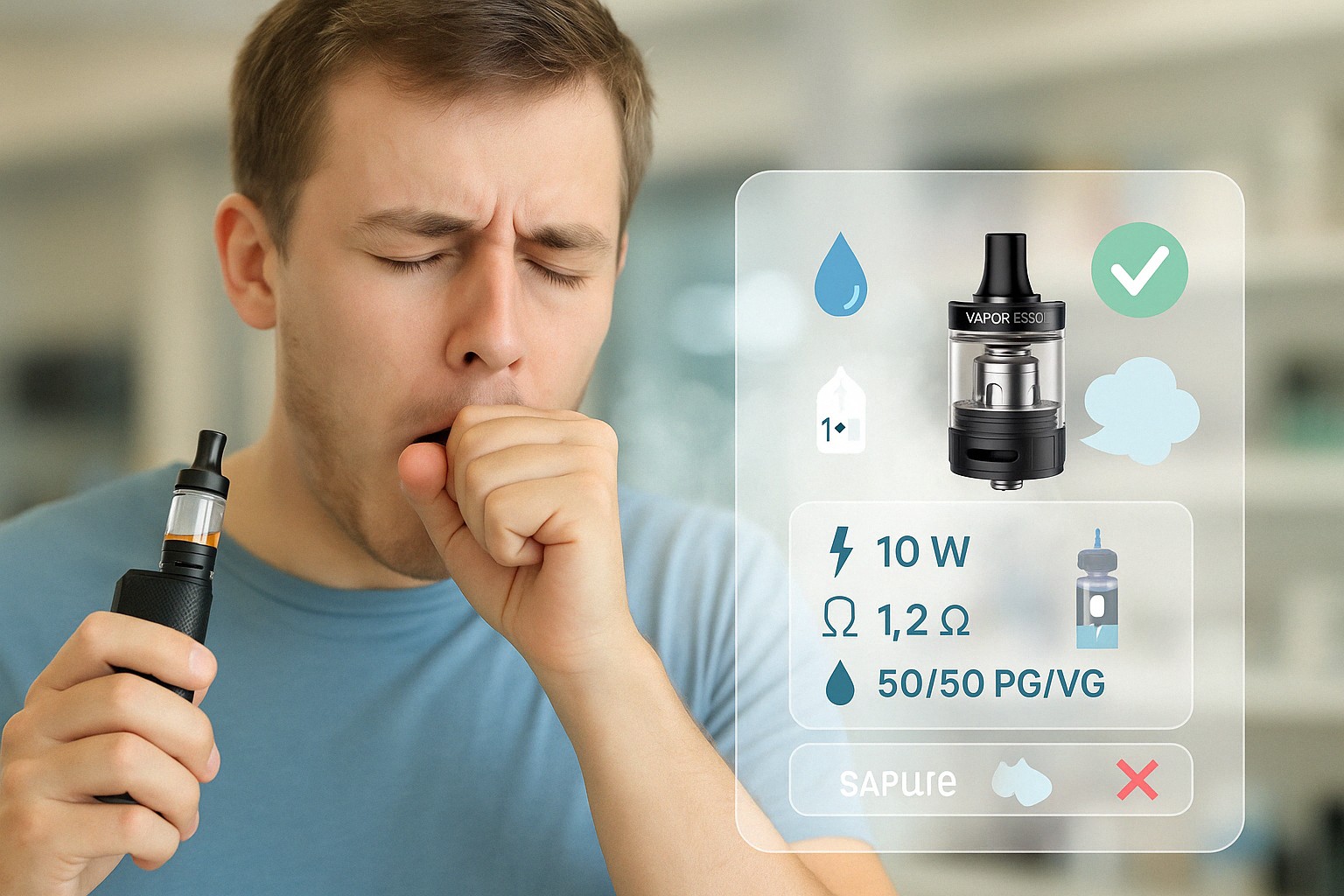 comment vapoter sans tousser