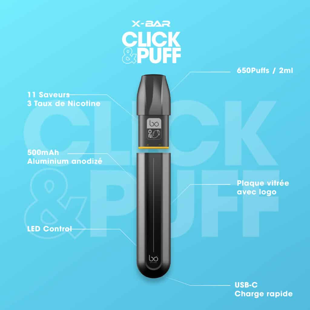 click & puff rechargeable pas cher