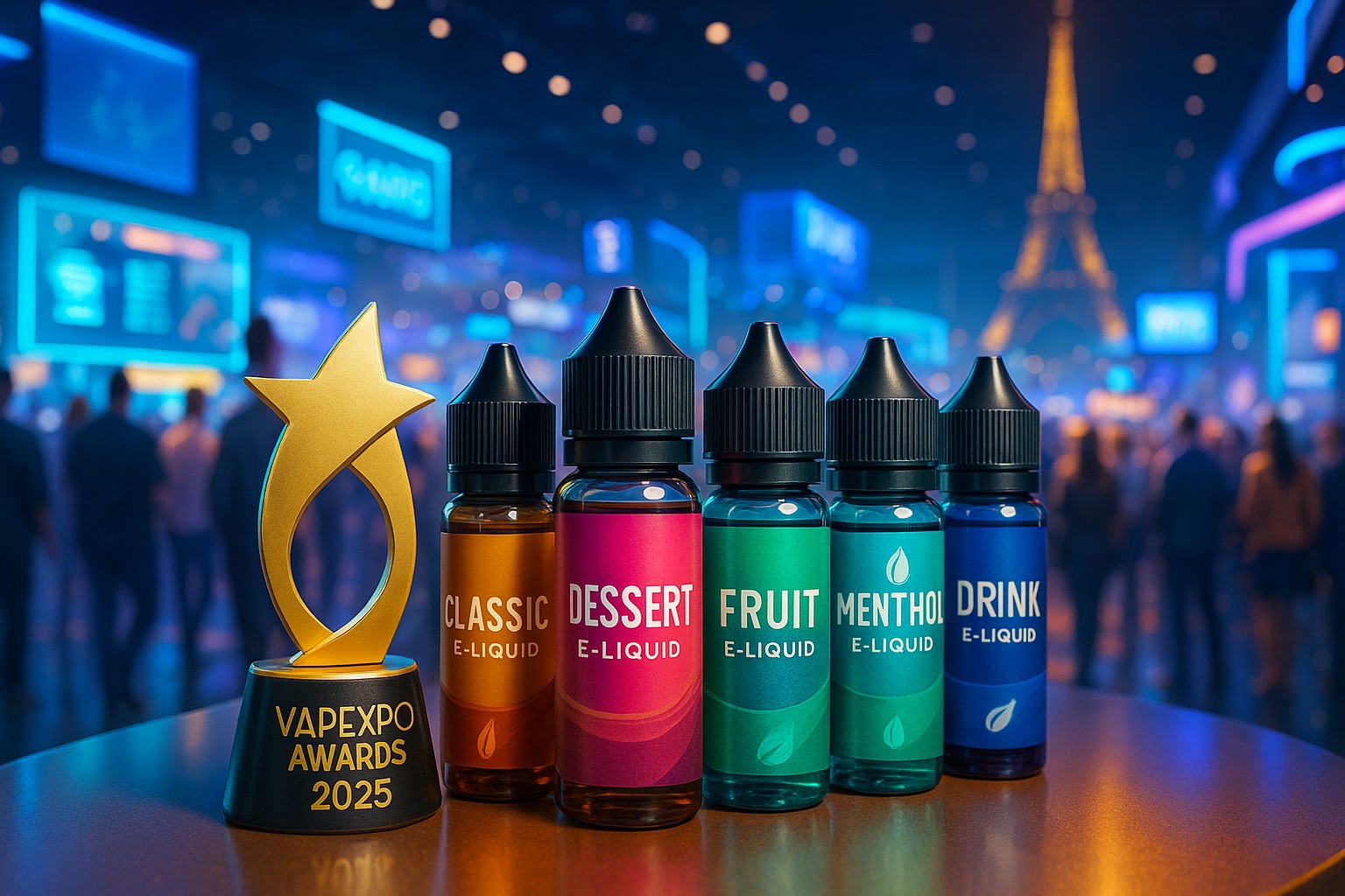 Les e-liquides primés à la Vapexpo Paris 2025 - Palmarès